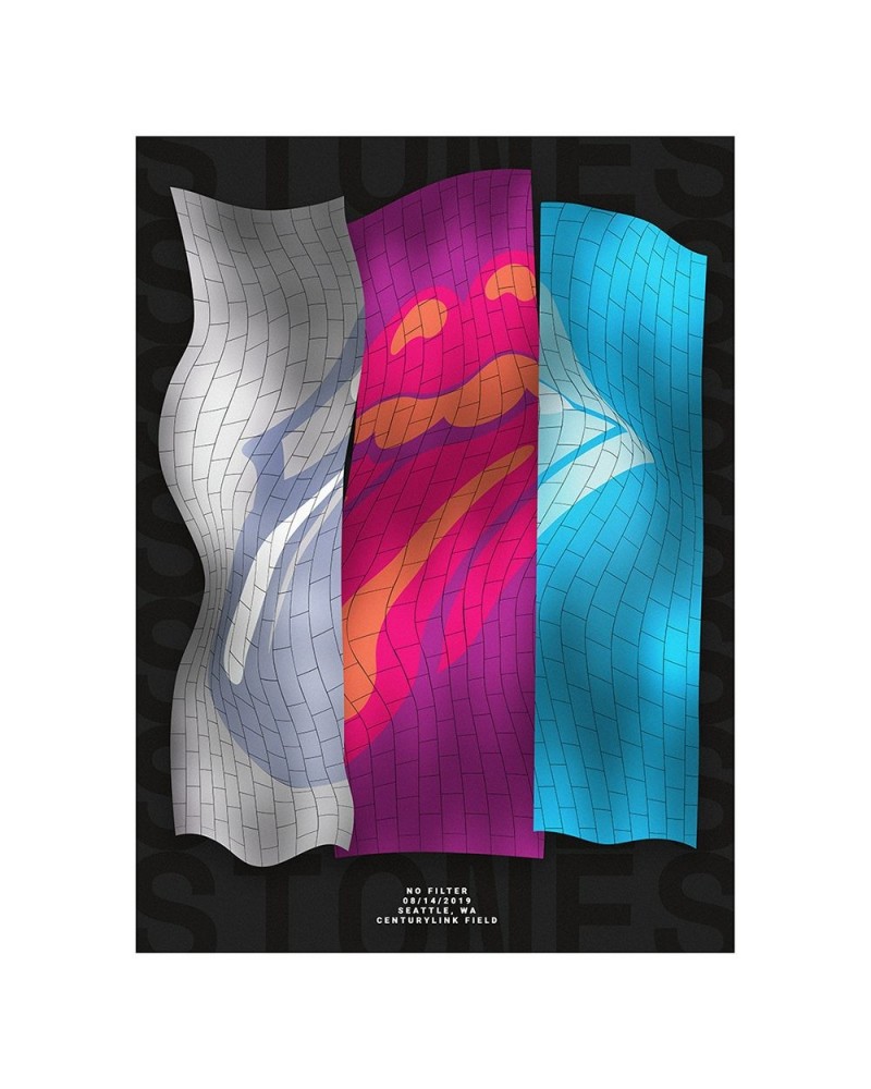 The Rolling Stones Seattle Lithograph $18.00 Decor
