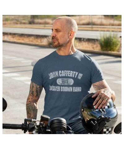 John Cafferty Distressed 1973 Logo Blue T-Shirt $8.75 Shirts