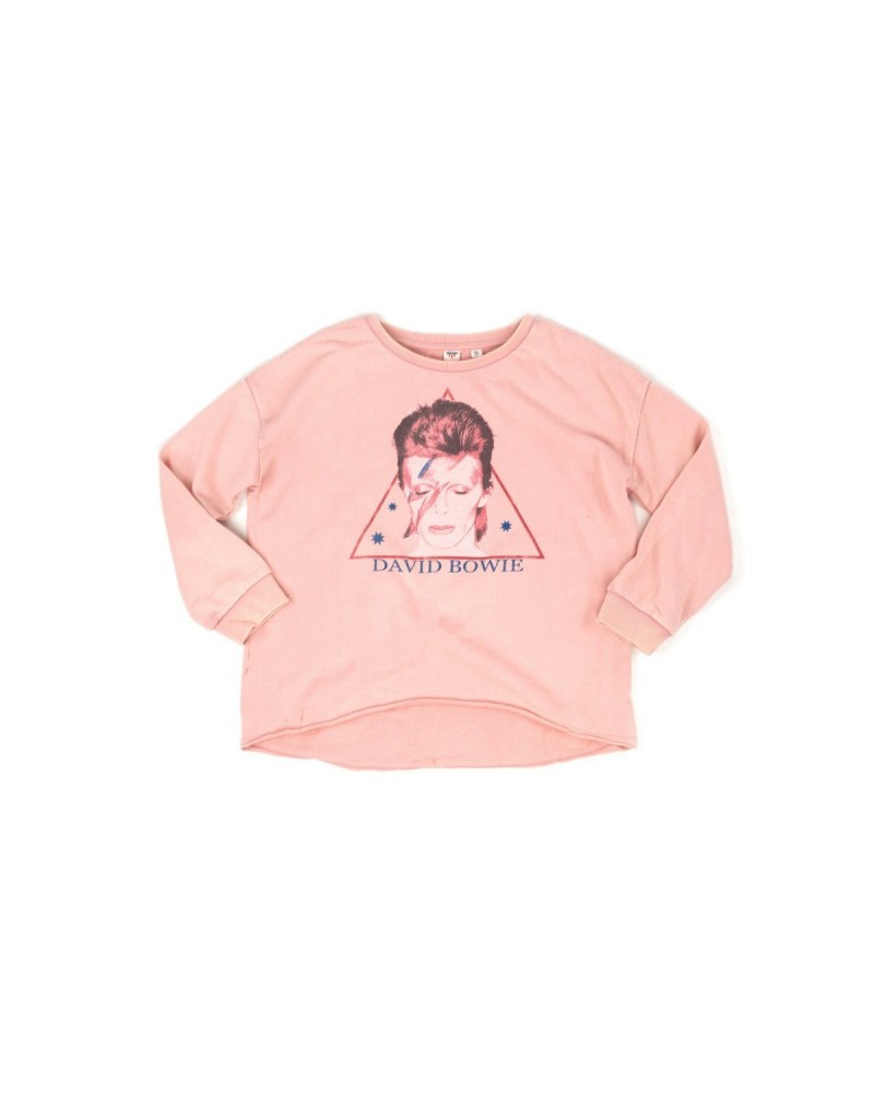 David Bowie Pink Aladdin Sane Youth Crewneck $15.40 Sweatshirts