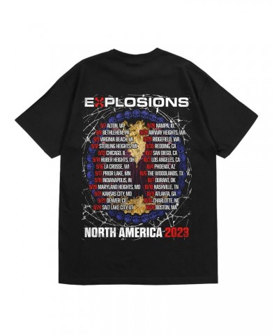 Three Days Grace EXPLOSIONS Reaper 2023 Tour Tee $16.80 Shirts