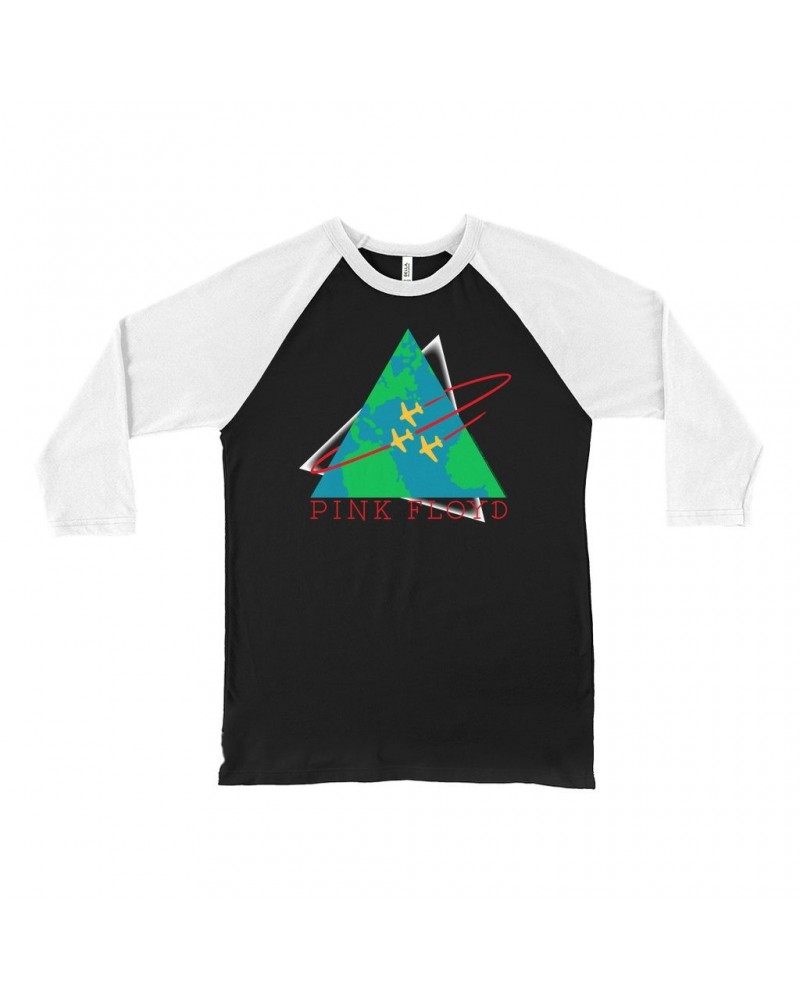 Pink Floyd 3/4 Sleeve Baseball Tee | Learning To Fly Concert Logo Shirt $11.68 Shirts