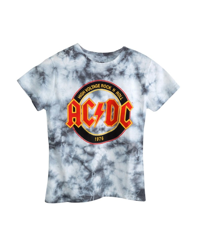 AC/DC High Voltage Rock N' Roll Circle Logo Tie-Die T-shirt $10.00 Shirts