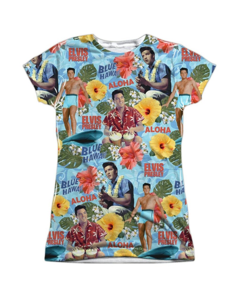 Elvis Presley Junior's T Shirt | SURF'S UP Sublimated Tee $6.08 Shirts