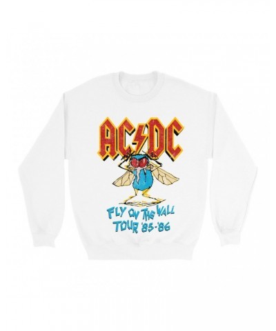 AC/DC Sweatshirt | Fly On The Wall Tour 1985-1986 Sweatshirt $11.18 Sweatshirts