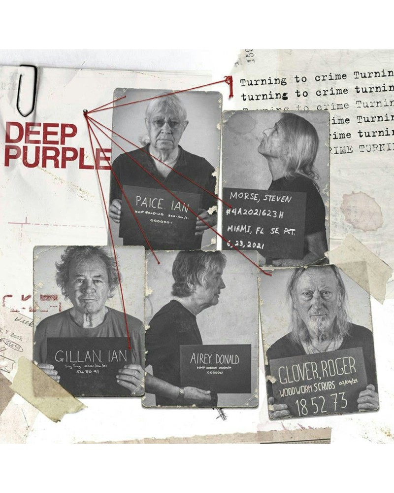 Deep Purple TURNING TO CRIME (LIMITED/CRYSTAL CLEAR VINYL/2LP) Vinyl Record $14.40 Vinyl