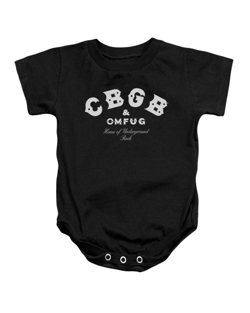 Cbgb Baby Onesie | CLASSIC LOGO Infant Snapsuit $8.28 Kids