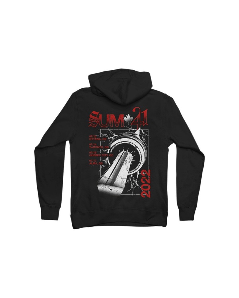 Sum 41 Canada 2022 Black Itin Zip Hoodie $26.60 Sweatshirts