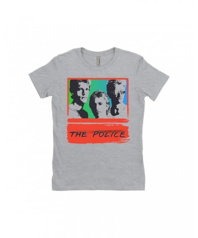 The Police Ladies' Boyfriend T-Shirt | Red Rainbow Ombre Synchronicity Shirt $9.48 Shirts