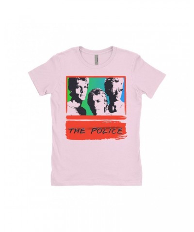 The Police Ladies' Boyfriend T-Shirt | Red Rainbow Ombre Synchronicity Shirt $9.48 Shirts