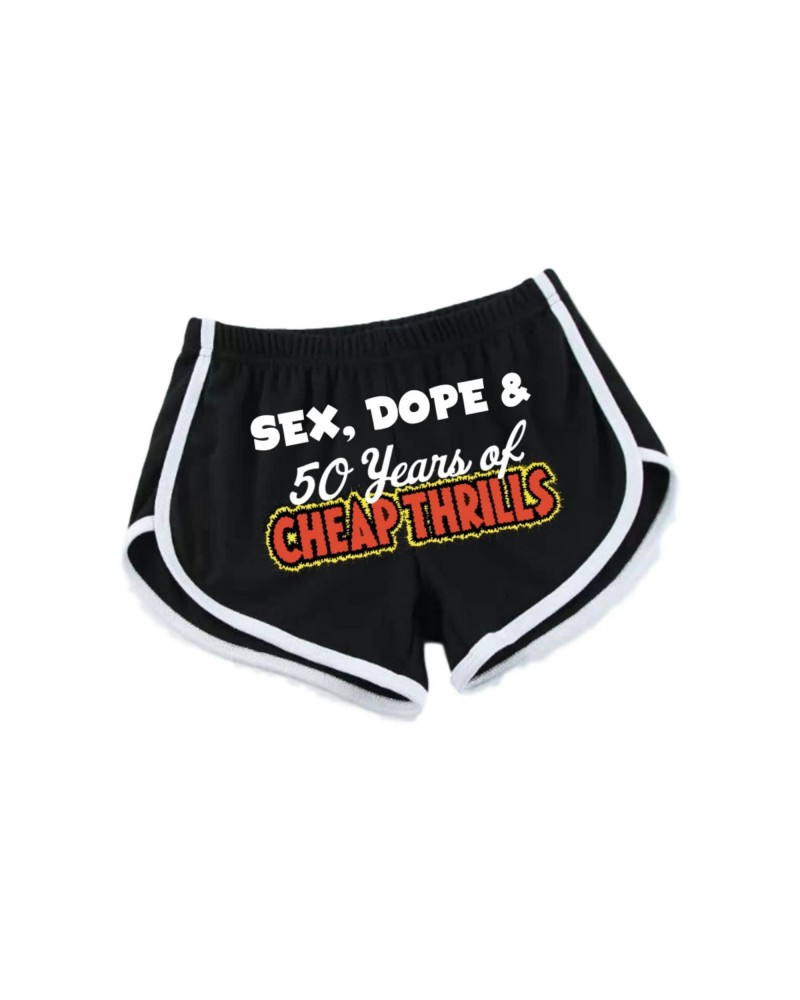 Big Brother & The Holding Company Sex Dope & Cheap Thrills Booty Print Women's Jogging Shorts $9.60 Shorts