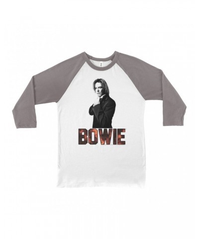 David Bowie 3/4 Sleeve Baseball Tee | Bowie Tie Dye Photo Shirt $9.88 Shirts