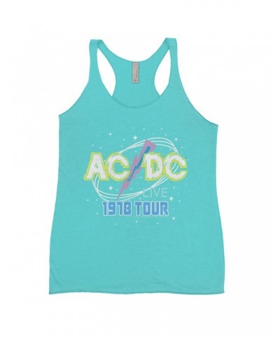 AC/DC Bold Colored Racerback Tank | LIVE 1978 Tour Design Shirt $12.16 Shirts