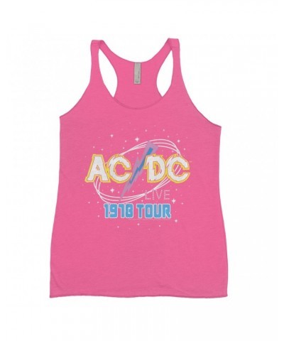 AC/DC Bold Colored Racerback Tank | LIVE 1978 Tour Design Shirt $12.16 Shirts