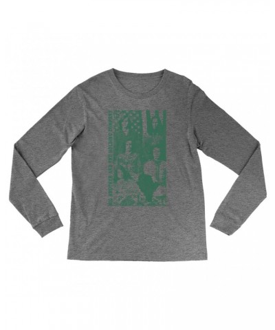 Heather Long Sleeve Shirt | Featuring Janis Joplin Group Flag Photo Big Brother and The Holding Co. Shirt $12.58 Shirts