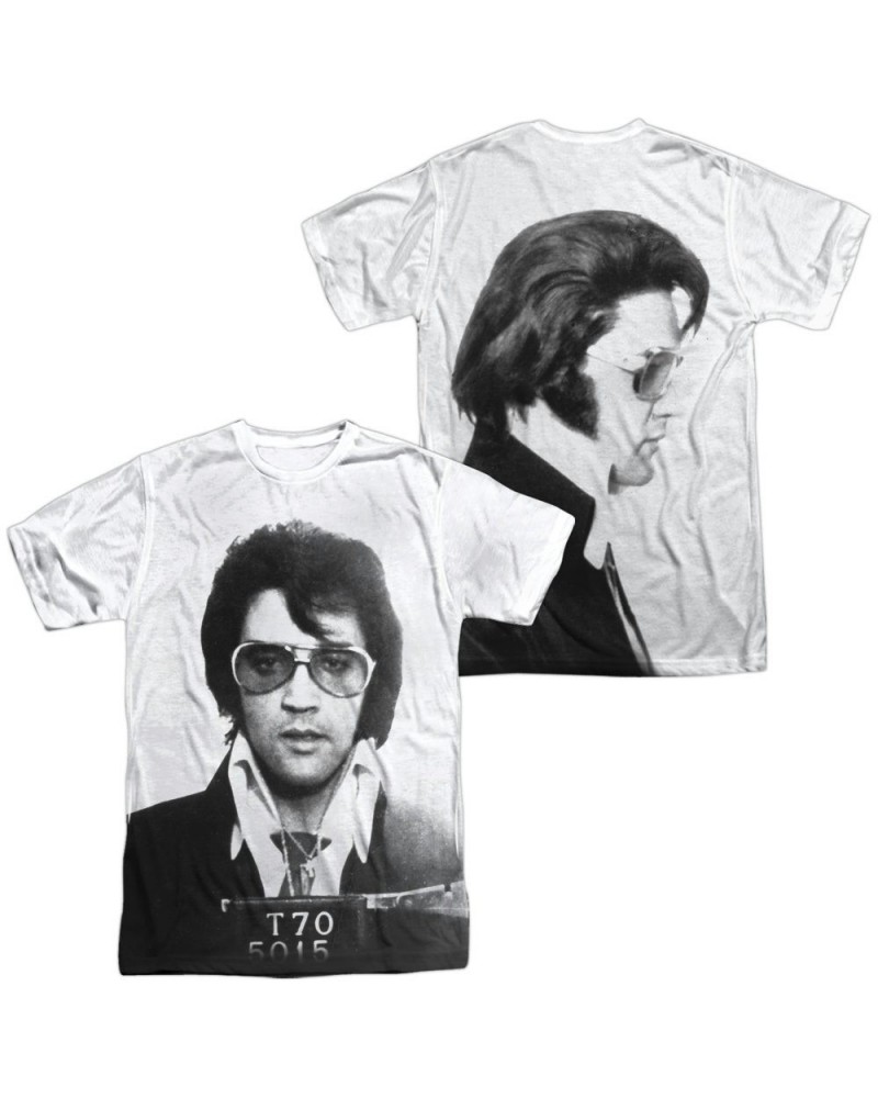Elvis Presley Shirt | MUGSHOT (FRONT/BACK PRINT) Tee $9.00 Shirts