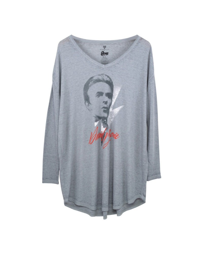 David Bowie Thermal Long Sleeve Nightshirt $7.81 Shirts