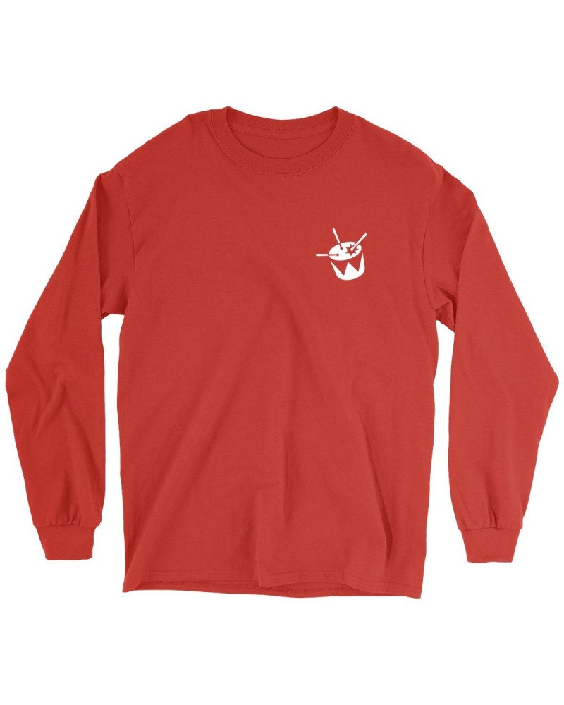 Triple J Drum Logo Long Sleeve (Red) $13.95 Shirts